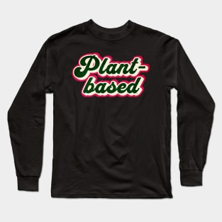 Vintage Plant-Based Graphic Logo Long Sleeve T-Shirt